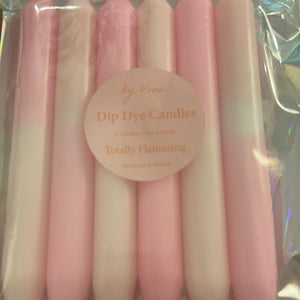 Dip Dye candles totally flamazing