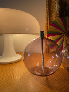 Lampe à huile en verre fumé (taille XL)