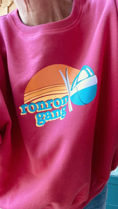 Sweat ronron Montjoli couleur framboise (taille 1)