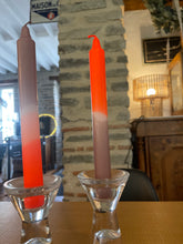 Charger l&#39;image dans la galerie, Trio bougies tye and dye orange blanche et taupe