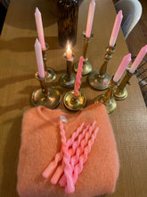 Charger l&#39;image dans la galerie, 6 bougies torsades rose