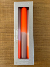 Charger l&#39;image dans la galerie, Trio bougies tye and dye orange blanche et taupe