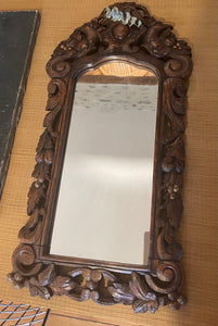 Miroir bois sculpté